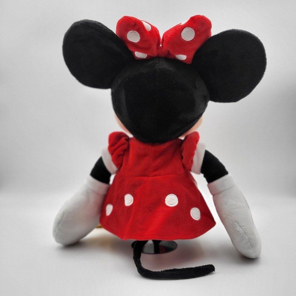 Disney Parks Authentic Minnie Mouse 12" Plush – Red Polka Dot Dress & Bow - Picture 4 of 10
